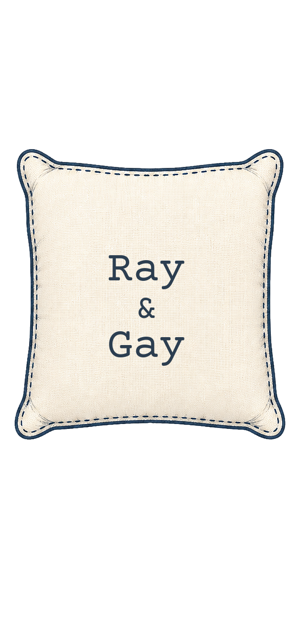 Ray & Gay pillow