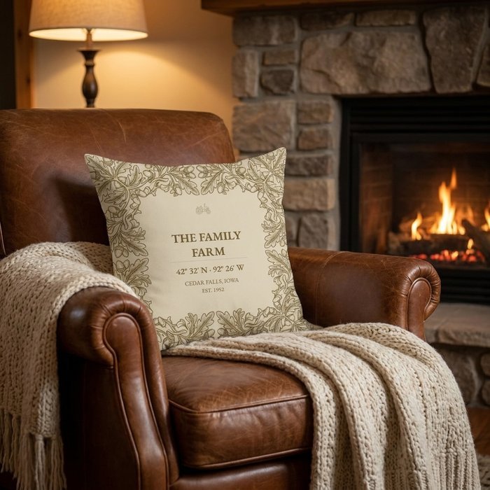 Family Home coordinate pillow scene